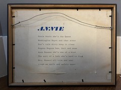 MCM Refrescos Casa Rex Photograph Signed Original Black & Silver Frame & Poem