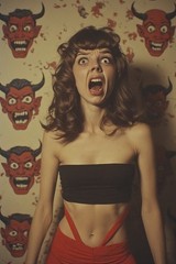 5 ~ 4X6 Glossy HORROR Fine Art ‘ SCREAM QUEEN ‘ Photo FANTASY Set ! 211359084