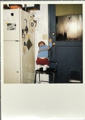 Vintage 1991 MOMA Postcard – Peter Brown – Aki Climbing 1985