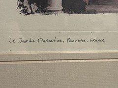 European Garden By Allan Blaustein Photography Framed With Glass 18 1/2 X 18 1/2