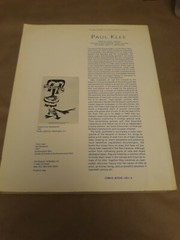 PAUL KLEE LANCHNER THE MUSEUM OF MODERN ART, NEW YORK