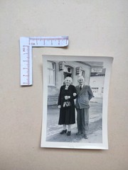 🟠 Vintage Photograph Photo 1950s Grandparents Man Woman Couple