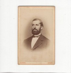 Th. Wode CDV Photo Man Portrait – Giessen 1870s