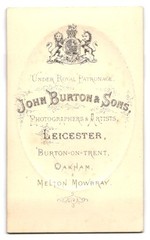 Photograph John Burton & Sons, Leicester, Noble Man Portrait