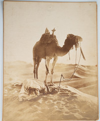Analog Photo Print Maghreb Prayer ISLAM 23X28cm 1900 Alexandre Bougault