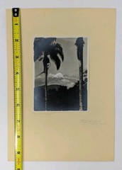 Hugo Brehme Photo Pico De Orizaba Mexico Black & White Fine Art Hand Signed