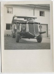 Z7060 Photo 1950s Truck Bus Transporter Deutsche Post Number Plate