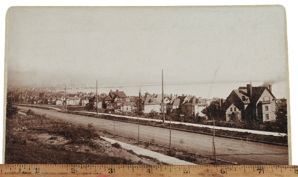 Duluth MN, Early 1900s view from Third St. 8×5 photo by Eclipse View Co. Unpaved