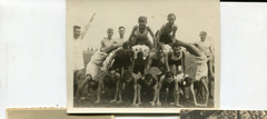 Old Photo Young Athlete Group 1930s, 9x13cm