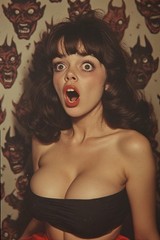 5 ~ 4X6 Glossy HORROR Fine Art ‘ SCREAM QUEEN ‘ Photo FANTASY Set ! 211359076