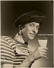 Weird Beer Advertising, Large Original Photo, c.1930