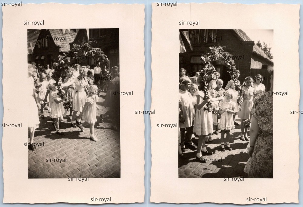 2x Tönning 1950s – Pageant Harvest Festival – Photo 6x8cm
