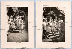 2x Tönning 1950s – Pageant Harvest Festival – Photo 6x8cm