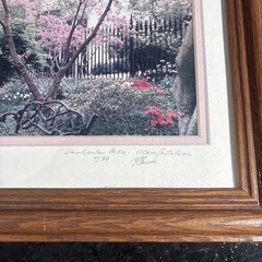 Cherry Blossom Photo Limited Edition # 4/89 Hand Signed Framed 16 1/2”x 13 1/2