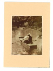 Love In a Rowboat Circa 1901 Portrait 3-d Photo Reprint Stereographic Arts 5×7