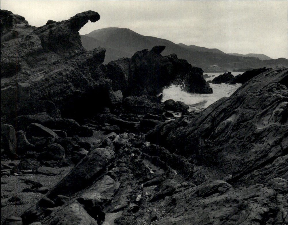 1938 1968 Original Edward Weston Point Lobos South Shore Wave Art Photo Gravure