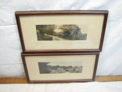 Pr Fred Thompson Colorized Photo Landscape Way Home Old Toll Covered Bridge