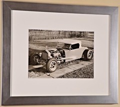 ALFREDO VALENTE Original Vintage Silver Gelatin Hot Rod Roadster Car Photograph