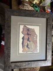 Kenny Hogan Vintage Santa Fe Signed 14.5×11.5x.5