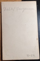 Detlef Jurgensen as a man-Flensburg? Copenhagen? / Circa 1860s CDV