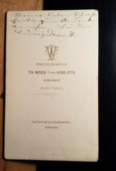 Ludwig Draudt as a young man/CDV Th. Wode company Hans Stix Giessen