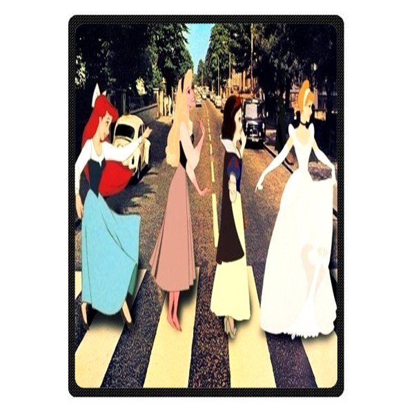 great Disney Princess abey Soft Warm Single-Side Printing Flannel Fleece Blanket