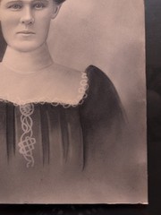 Antique Black and White Portrait of a Woman 20″ × 16″