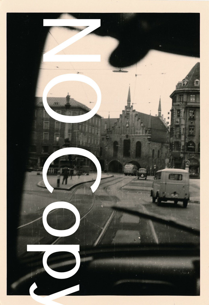 Photo – Munich 1931 Marienplatz Street Traffic Vintage etc. X36