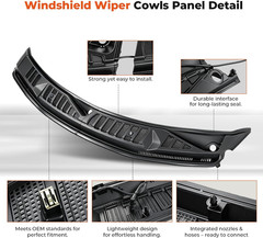 Windshield Wiper Cowl Cover Panel Grille Compatible with Ford F150 2015-2020, Le