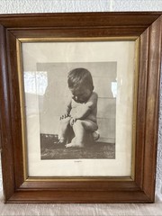 VTG “Efforts” Baby Potty Photo Print – Framed Fits 11×14