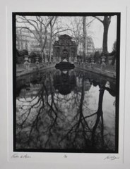 LARG NEIL R BROWN SIGNED LIMITED EDITION BLACK & WHITE PHOTO FOUNTAIN DE MEDICIS
