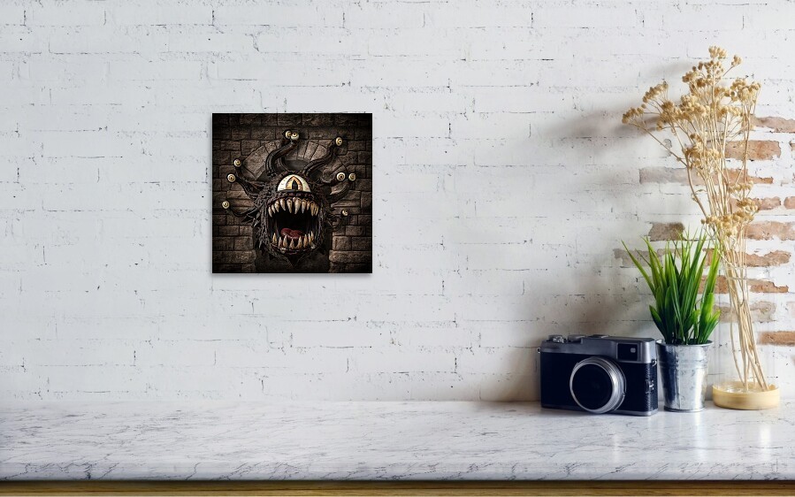 Beholder Dungeons and Dragons Creature Monster Portrait Photography Art Print