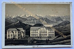 orig. CDV photo photograph lithograph 1866 Rigi Kulm central Switzerland Dikenmann