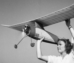 gasoline-powered model airplane competition, unusual by Szendrő (Szendro), origi