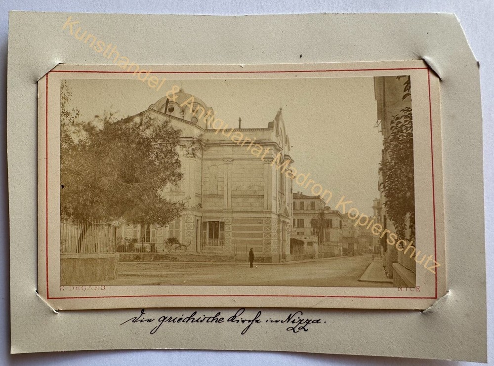 orig. CDV Photo France Nice Photo Degand Vintage Print Tirage Album Circa 1870