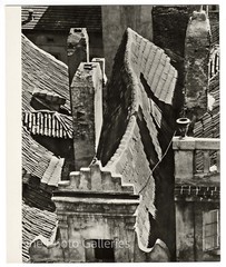 1942 Vintage JIRI JENICEK Czech Architecture Rooftops Large Silver Gelatin Photo