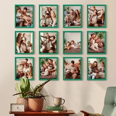 Renditions Gallery Set of 12, 8X10 Custom Photo Prints with Real Wood Picture…