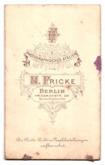 Photograph H. Fricke, Berlin, Friedrichstr. 247, Young Soldier in Guard Uniform