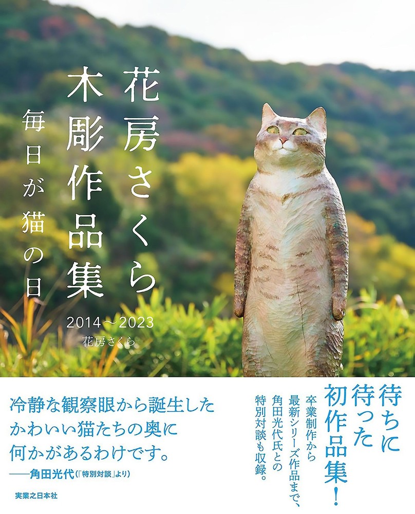 Sakura Hanabusa Wooden Sculptures Cats Every Day 2014-2023