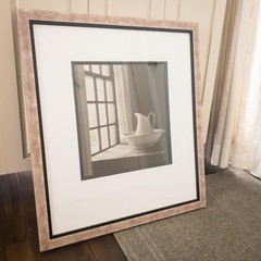 Monte Nagler Water Pitcher & Bowl Art Print 24×27 Silver Framed Photo Paper