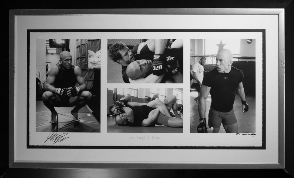 Rare George St Pierre Autograph Limited Fine Art Photograph by Eric Williams 3/3