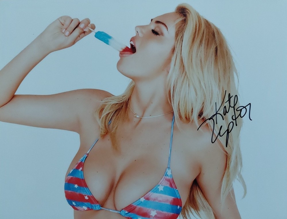 KATE UPTON RARE Playboy & SI Model Hand Signed 8.5×11 Autograph COA by KC STARS