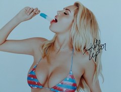 KATE UPTON RARE Playboy & SI Model Hand Signed 8.5×11 Autograph COA by KC STARS