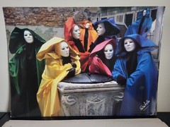Italian Fulvio Roiter Photograp Print Lot Of 6 Venezia Maschere Di Carnevale
