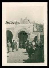 Probably North Africa around 1930 street scene photo 6x9cm