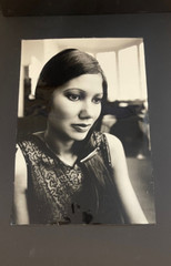 Large Original Silver Print Photo 1970 Vintage Asian Mannequin