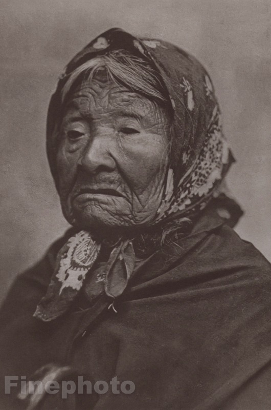 1900/72 Photogravure NATIVE AMERICAN INDIAN Suguamish Princess Art CURTIS 11×14