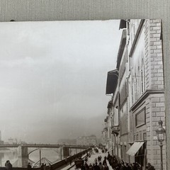 Alinari Collection Photograph Print on Wood Plaque~ Florence Ponte Santa Trìnita