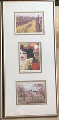 Artist Doreen Wynja Pair Vintage Photograph Art Wine Country Signed Matted EUC!!