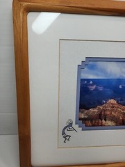 Signed James Thomson Wood Framed Photograph Rainbow Grand Canyon Snapshot 15×12